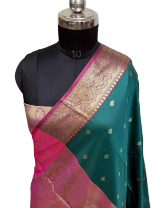 Banaras Semi Silk Saree with Brocade Blouse