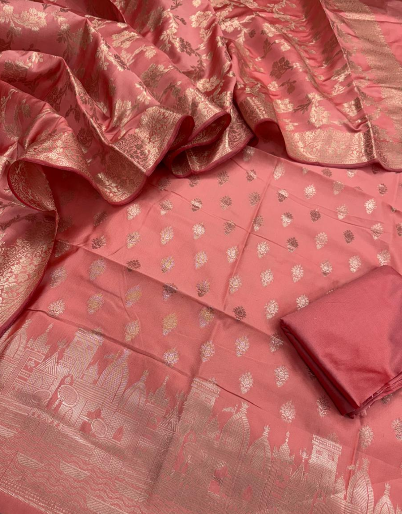 Banaras Ganga Ghat Semi Silk Suit - Image 2